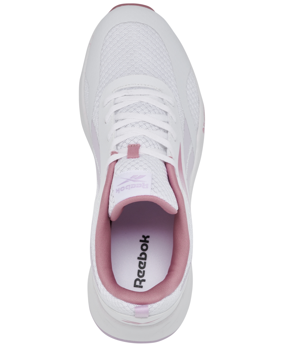 Reebok Big Girls Energen Casual Sneakers From Finish Line In White,rose