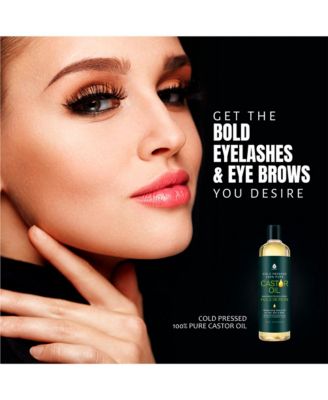 Castor oil (16oz): 100% pure, cold-pressed, hexane-free. Ideal for moisturizing, healing, hair growth, and eyelashes.