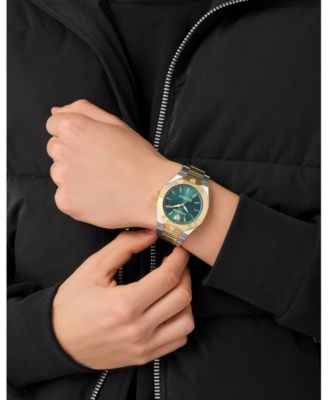 Men's Metronaut Three Hand Quartz Two-Tone Bracelet Watch, 42mm