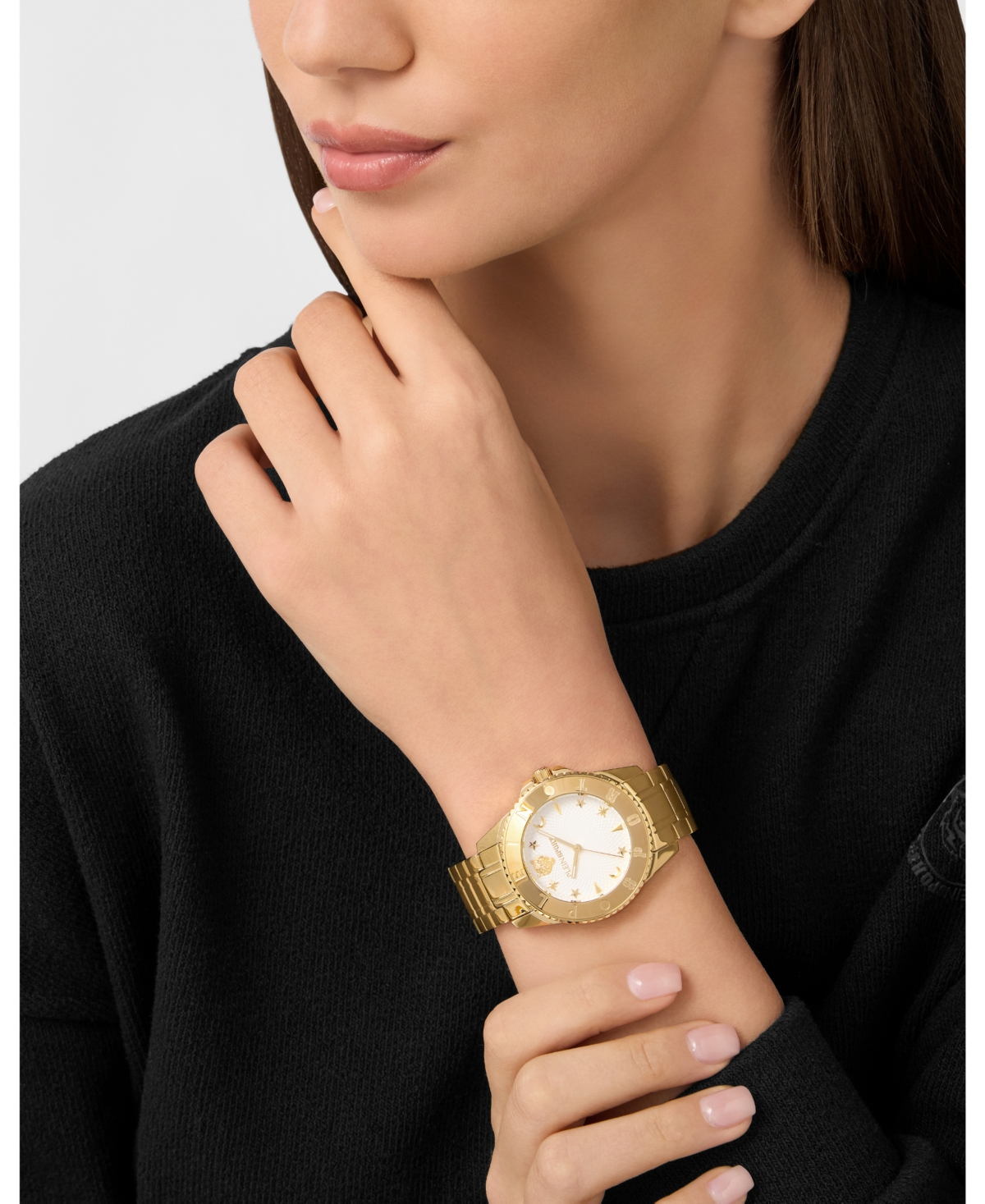 Plein Sport Glam Bracelet Watch In Gold