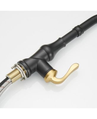 Single-Handle Pull-Down Sprayer and 3 Spray Modes High Arc Kitchen Faucet