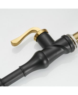 Single-Handle Pull-Down Sprayer and 3 Spray Modes High Arc Kitchen Faucet