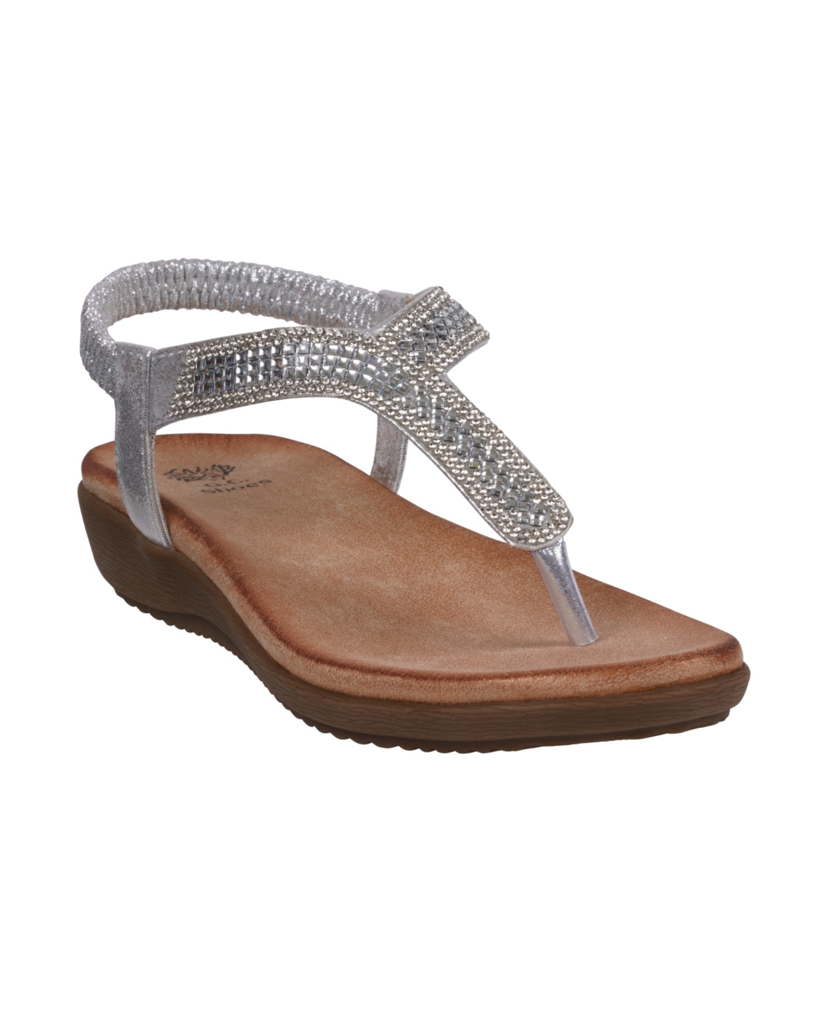 Women's Lori Embellished Flat Sandals - Bronze