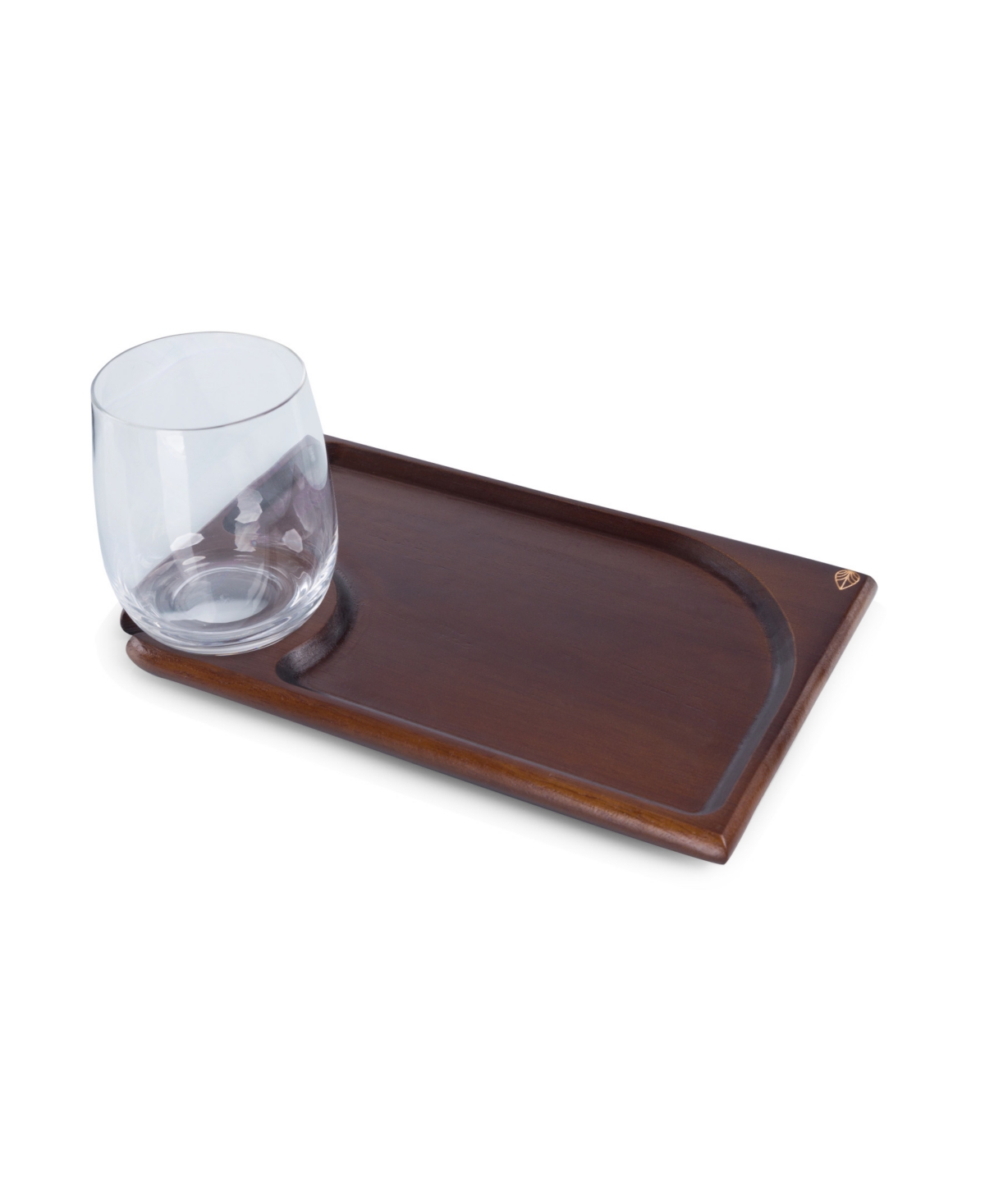 Toscana Set Of 4 Rectangle Wine Appetizer Plates In Brown