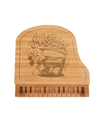 Disney Mickey Mouse Piano Cheese Cutting Board and Tools Set