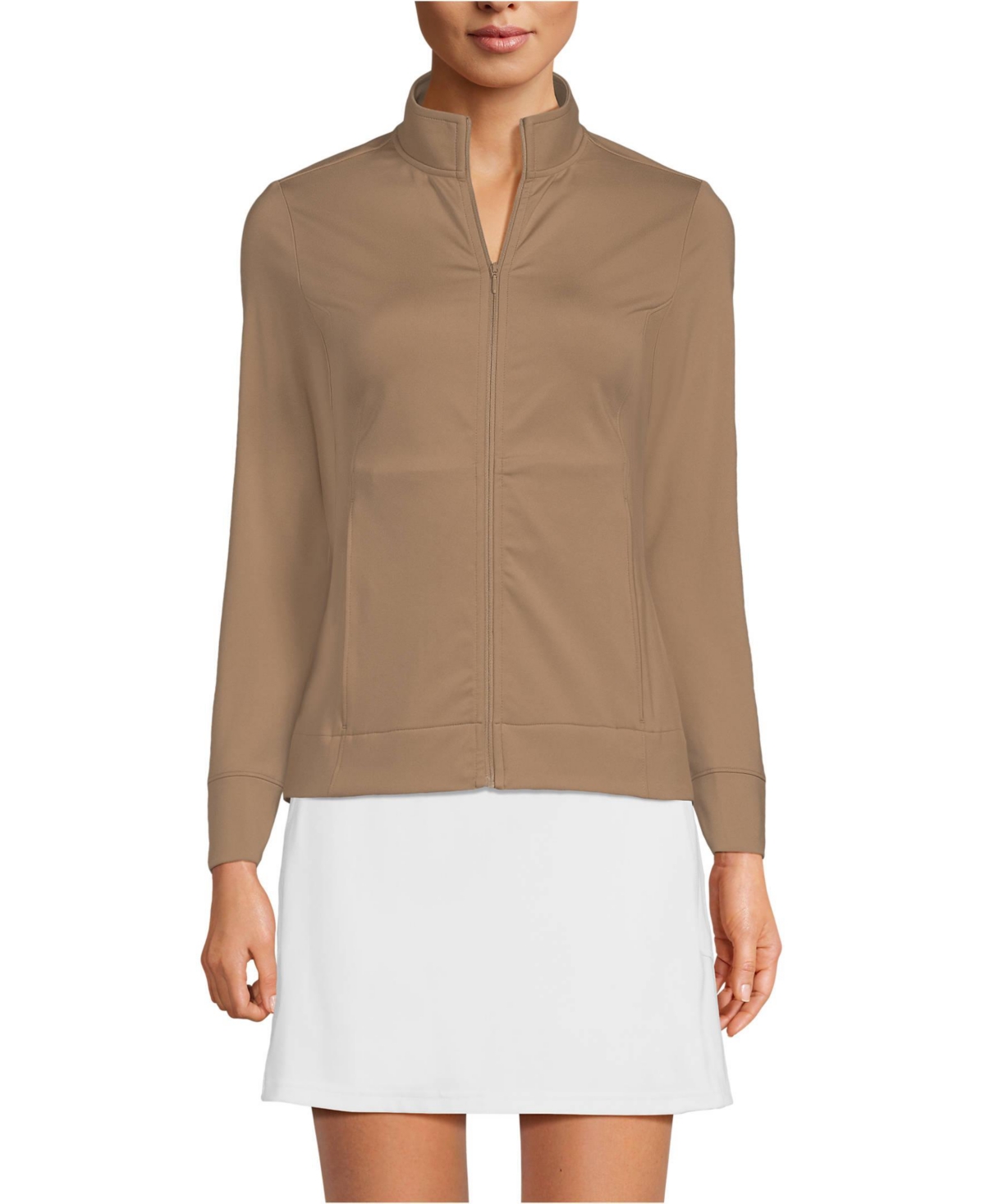 Women's High Impact Full Zip Jacket - Rich camel