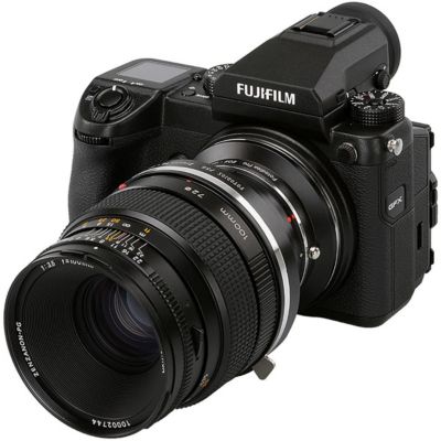 Pro Lens Mount Double Adapter for Bronica GS-1 (PG) Mount SLR & Canon EOS (EF / EF-S) D/SLR Lenses to Fujifilm G-Mount GFX Mirrorless Digital