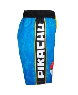 Pikachu UPF 50+ Rash Guard Swim Trunks Outfit Set Little Kid to Big Kid
