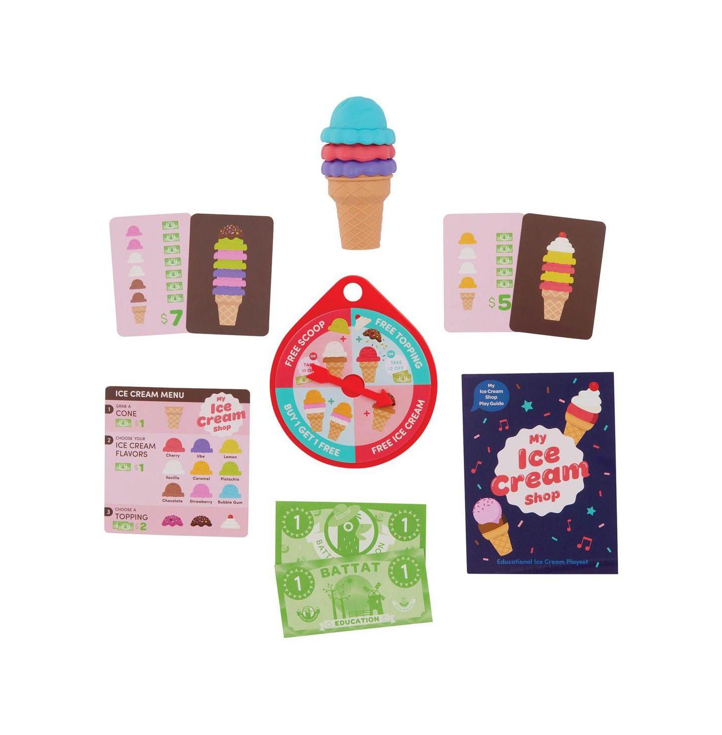 Детская игрушка Battat My Ice Cream Shop Playset, цвет: Разноцветный — фото 4