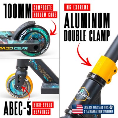 Pro Stunt Scooter for Kids Ages 5+ – Lightweight Durable Trick Scooter for Skatepark and Street – MG2 - DJ Rilla