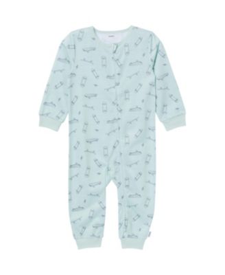 Baby Boys Footless Pajamas with Reverse Zipper, 3-Pack