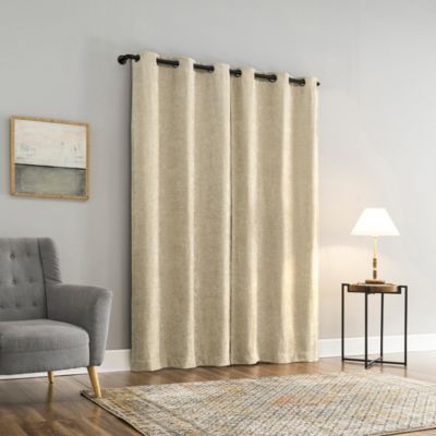 Isidora Velvet Magnetic Closure 100% Blackout Grommet Curtain Panel