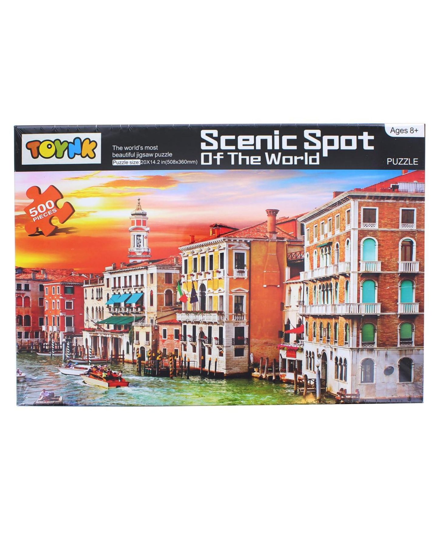 Детский пазл Shantou South Toys Factory Scenic Spot of the World Venice 500 Piece Puzzle, Ages 8+ — фото 2