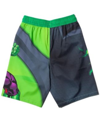 Toddler Boys Marvel Spider-Man Captain America Hulk Iron Man Pullover Rash Guard & Swim Trunks Outfit Set to