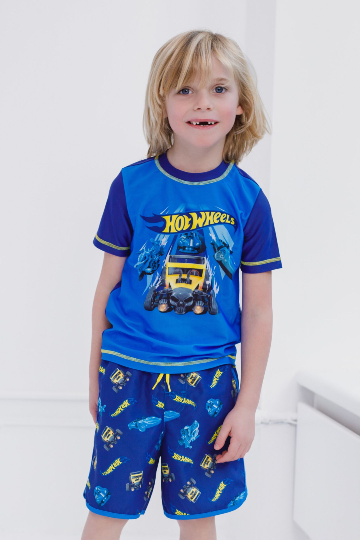 Комплект для плавания, 2 предмета — Hot Wheels, цвет: Тёмно-синий небесно-голубой — фото 6