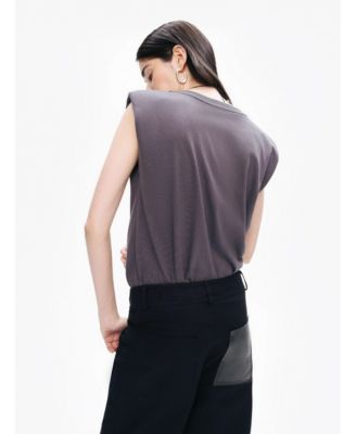 Women's V-Neck Padded T-Shirt