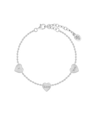 Joyful Connections Mother of Pearl Silver Heart Bracelet