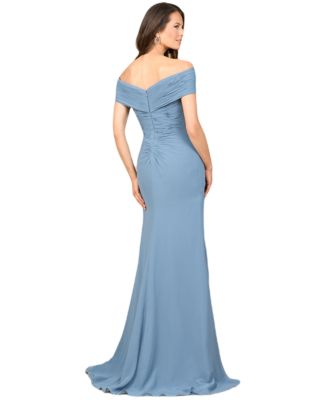 Women's Off Shoulder Elegant Chiffon Gown