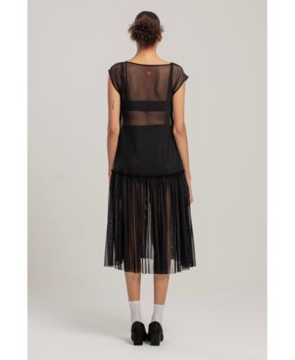 Women's Sheer Polyester Dress