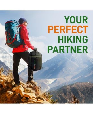 Double Sleeping Bag with Two Pillows – Lightweight & Waterproof Sleeping Bag for Adults or Teens, Includes Carrying Bag