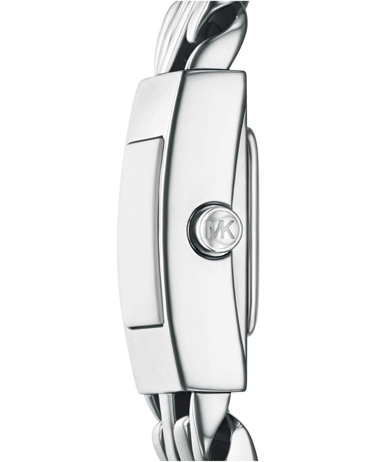 Michael Kors Mini Darrington Silver-tone Chain-link Watch In Metallic