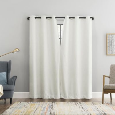 Aldwin Slub Texture Magnetic Closure 100% Blackout Grommet Curtain Panel