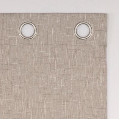 Aldwin Slub Texture Magnetic Closure 100% Blackout Grommet Curtain Panel
