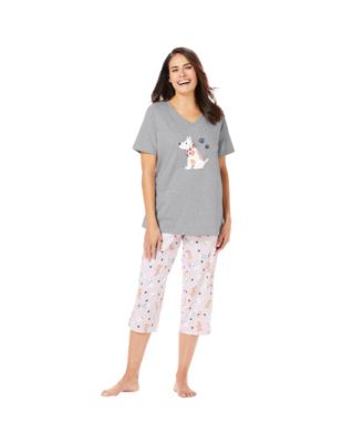 Women's Dreams and Co. 2-Piece Capri PJ Set