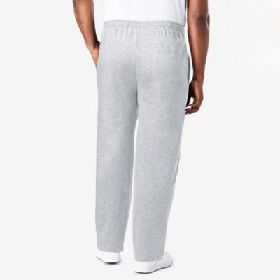 Big & Tall Men S Fleece Open-Bottom Sweatpants