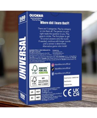 Trivia Card Game  for Adults, Teens, and Families – Trivia Cards with Answers