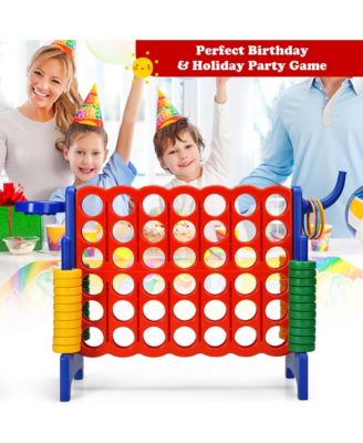 2.5Ft 4-to-Score Giant Game Set Basketball Hoop Ring Game Outdoor Indoor