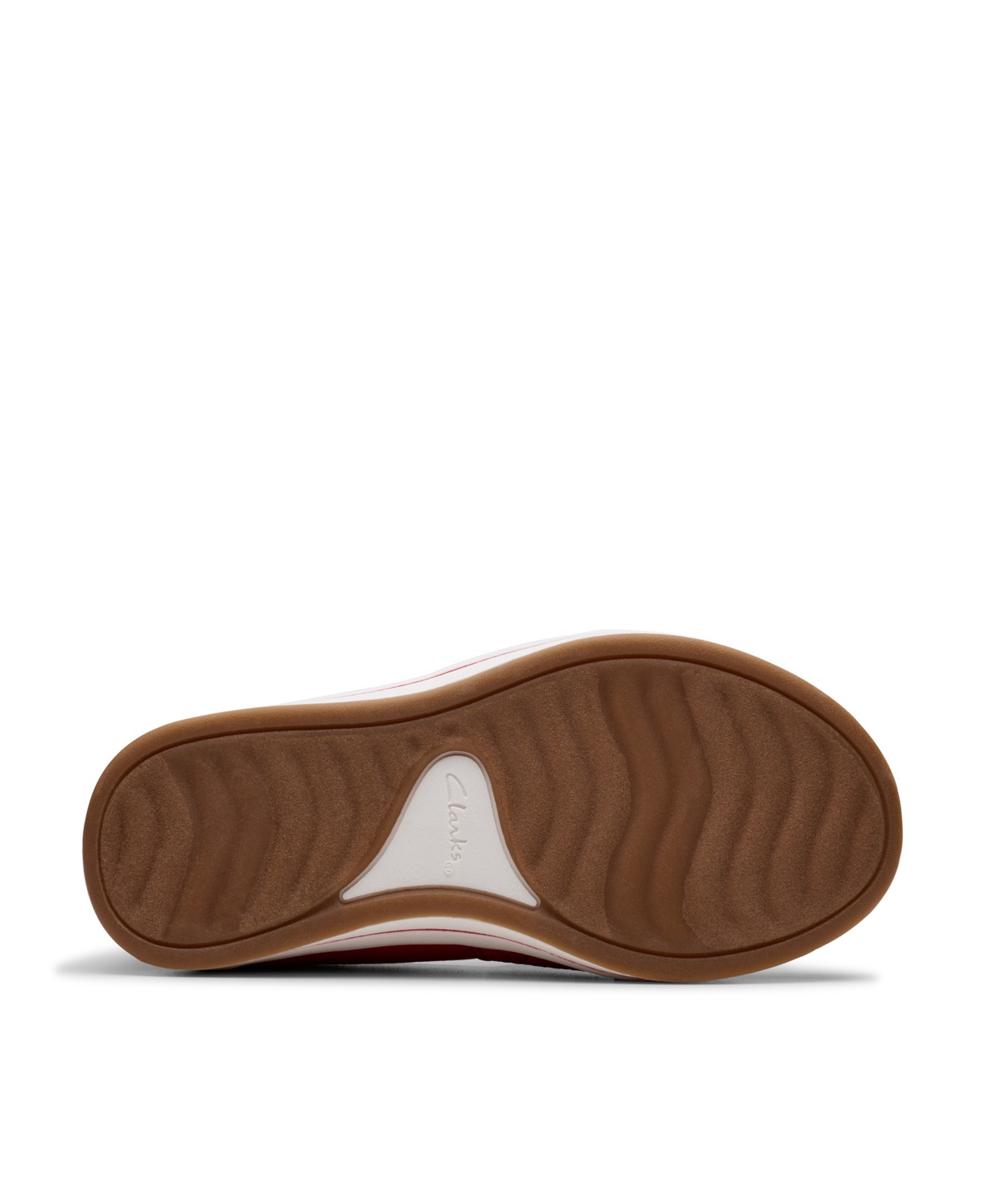 Clarks Women's Cloud Steppers Breeze Vibe Flat Shoes In Cherry Textile