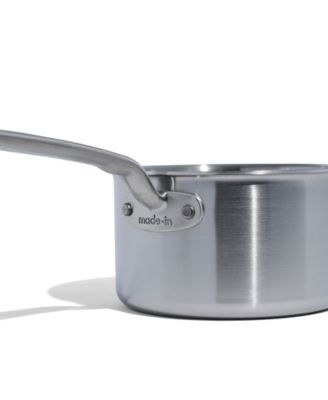 Stainless Steel Clad 2-Quart Saucepan with Lid