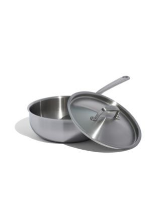 Stainless Steel Clad 3-Quart Saucier with Lid