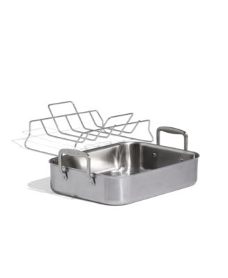 Stainless Steel Clad 17" Roasting Pan