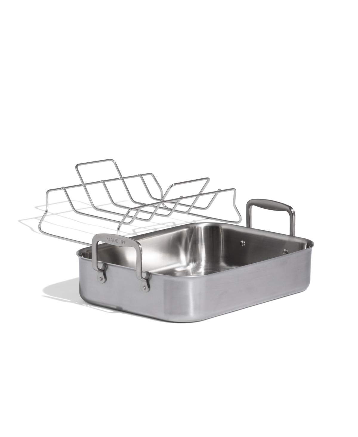 Made In Stainless Steel Clad 17" Roasting Pan