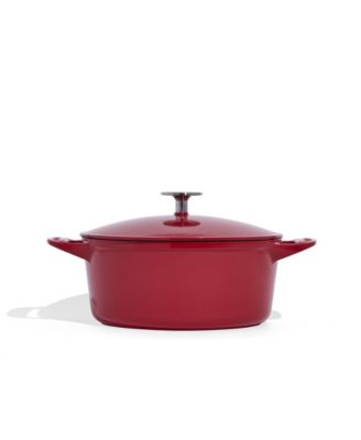 Enameled Cast Iron 5.5-Quarts Round Dutch Oven with Lid