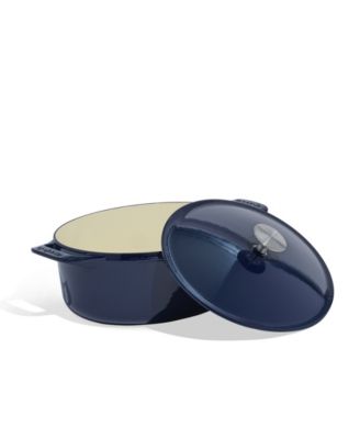 Enameled Cast Iron 7.5-Quarts Oval Dutch Oven with Lid