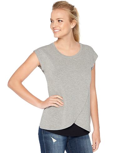 Motherhood Maternity Tiered Nursing Top