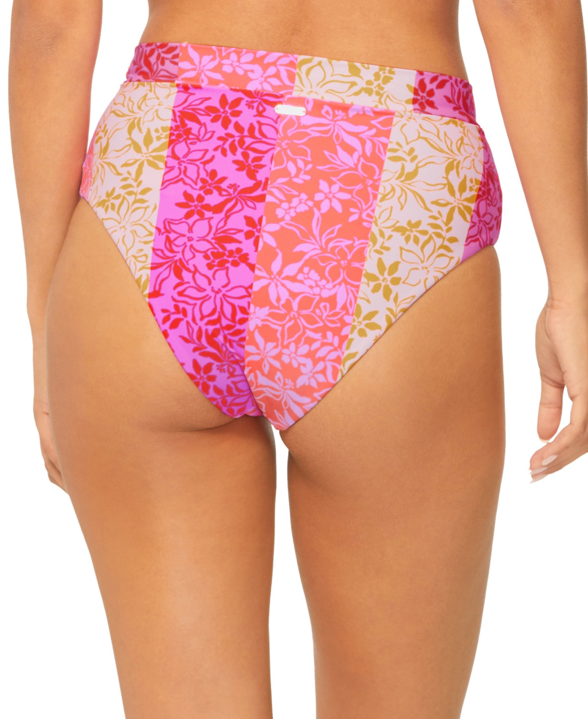 RAISINS JUNIORS' TROPICS HIGH-RISE BIKINI BOTTOMS 
