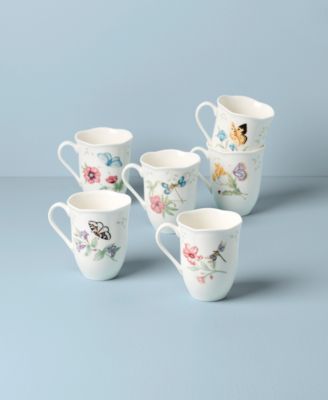 Butterfly Meadow Mugs, Set of 6