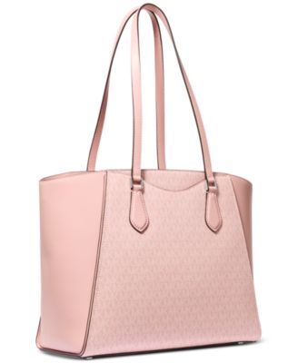 Taryn Large Signature Logo and Leather Tote