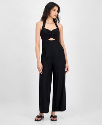 Bar III - Women's Halter-Neck Sleeveless Jumpsuit, Exclusively at Macy's