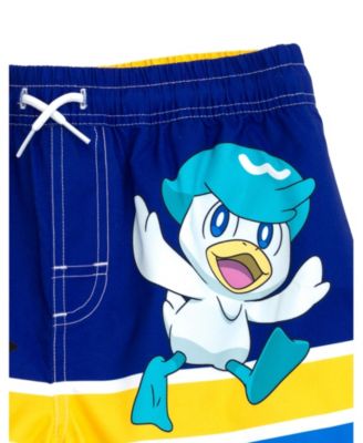 Boys Pikachu Compression UPF 50+ Swim Trunks Bathing Suit