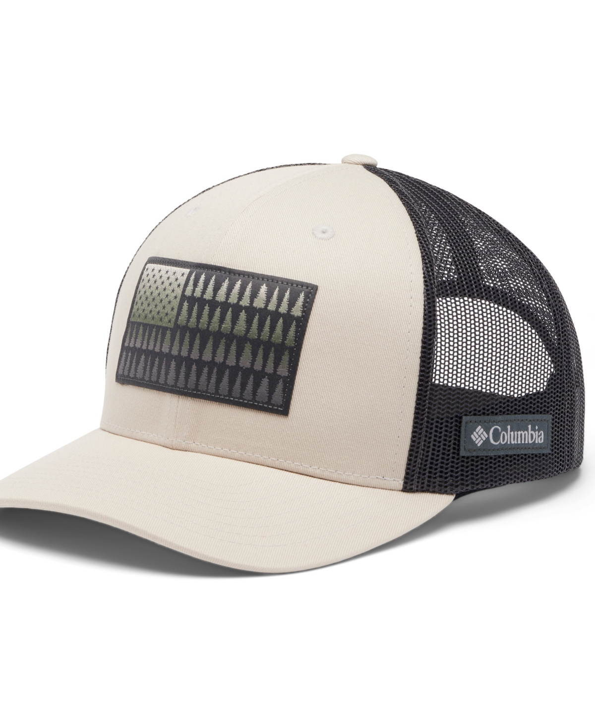 Columbia Men's Tree Flag Mesh Snapback Hat In Dark Stone