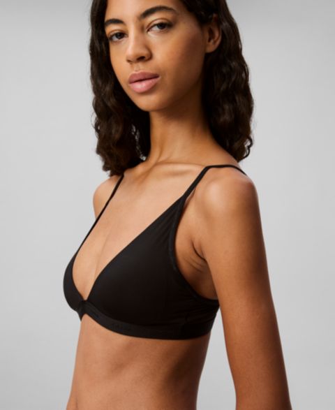 Бралетт Body, лёгкая чашка, треугольные чашки — Calvin Klein, цвет: Чёрный