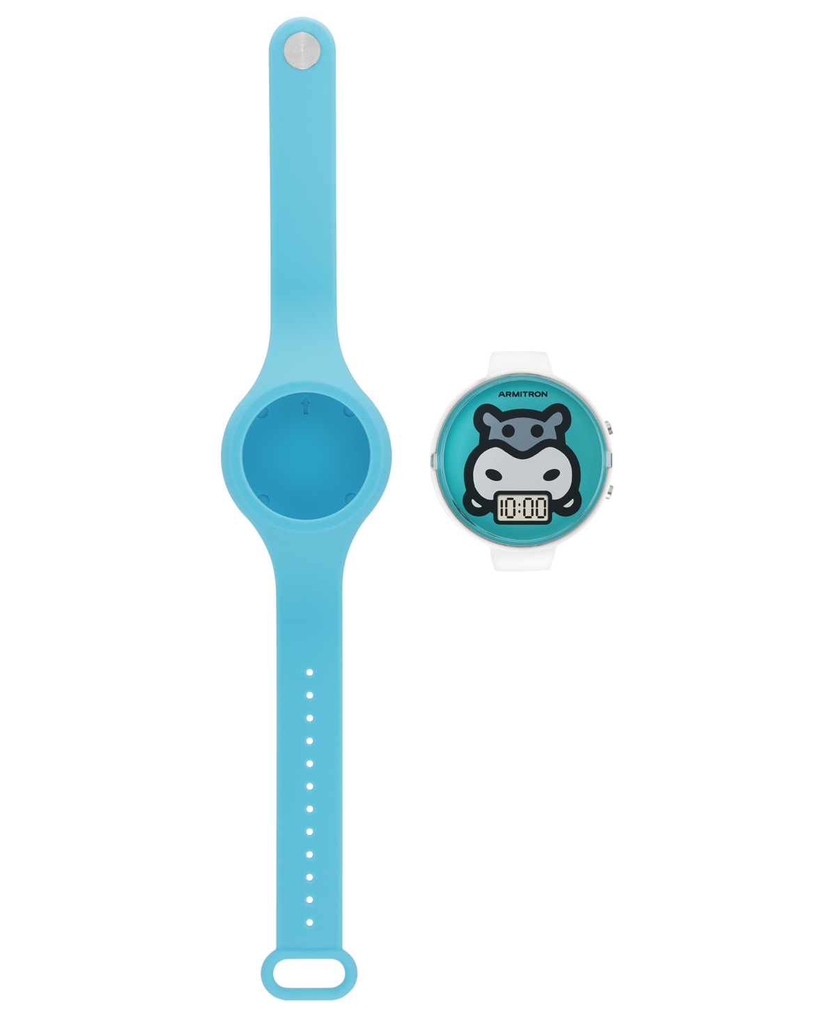 Armitron Kid's Quartz Happy Pals Blue Silicone Watch, 38mm In Blue