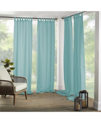 Matine Solid Tab Top Indoor/Outdoor Window Curtain