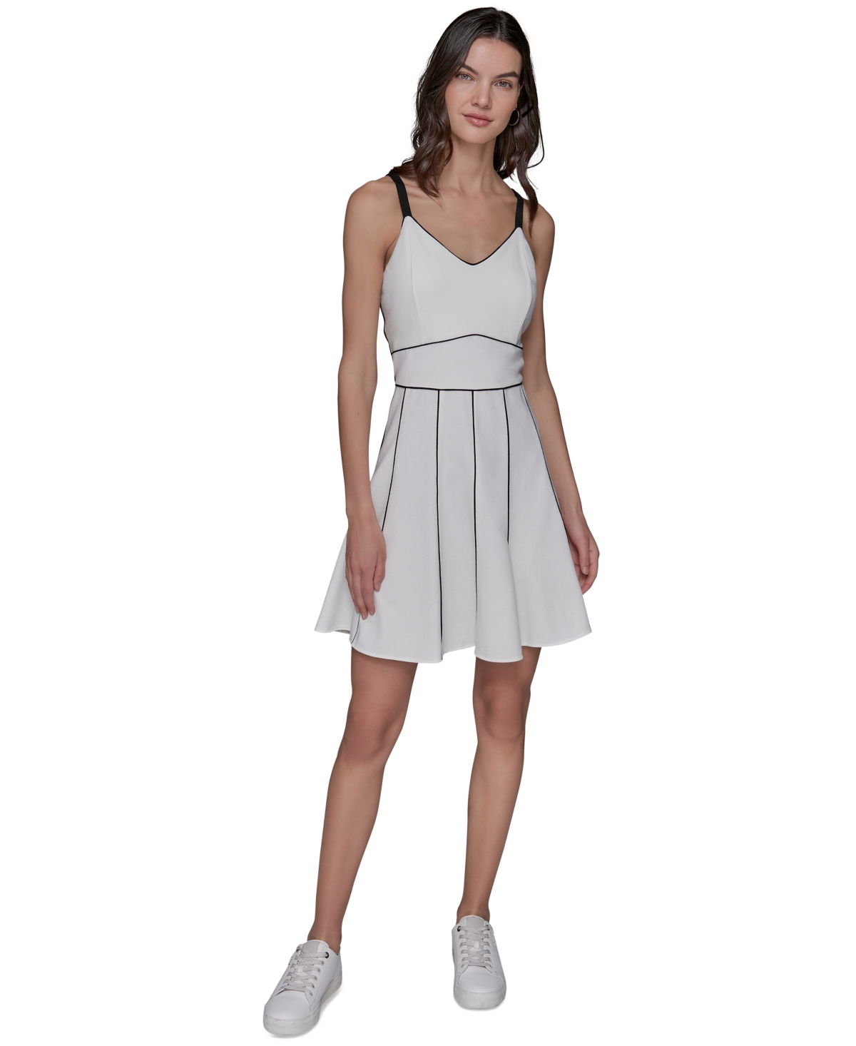 Karl Lagerfeld Women's Tipped Tennis Dress