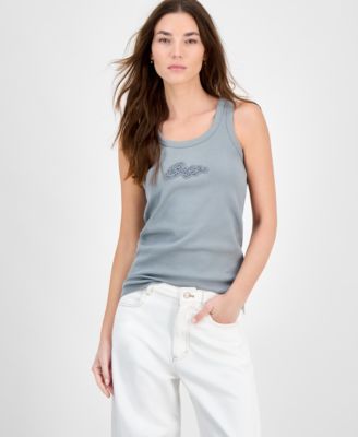 BOSS Orange - Women's Embellished Logo Tank Top